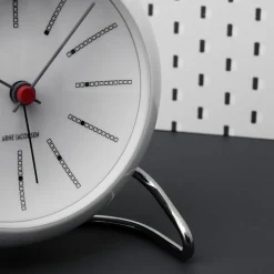 Arne Jacobsen Clocks Bankers Bordur Ø11 cm hvit