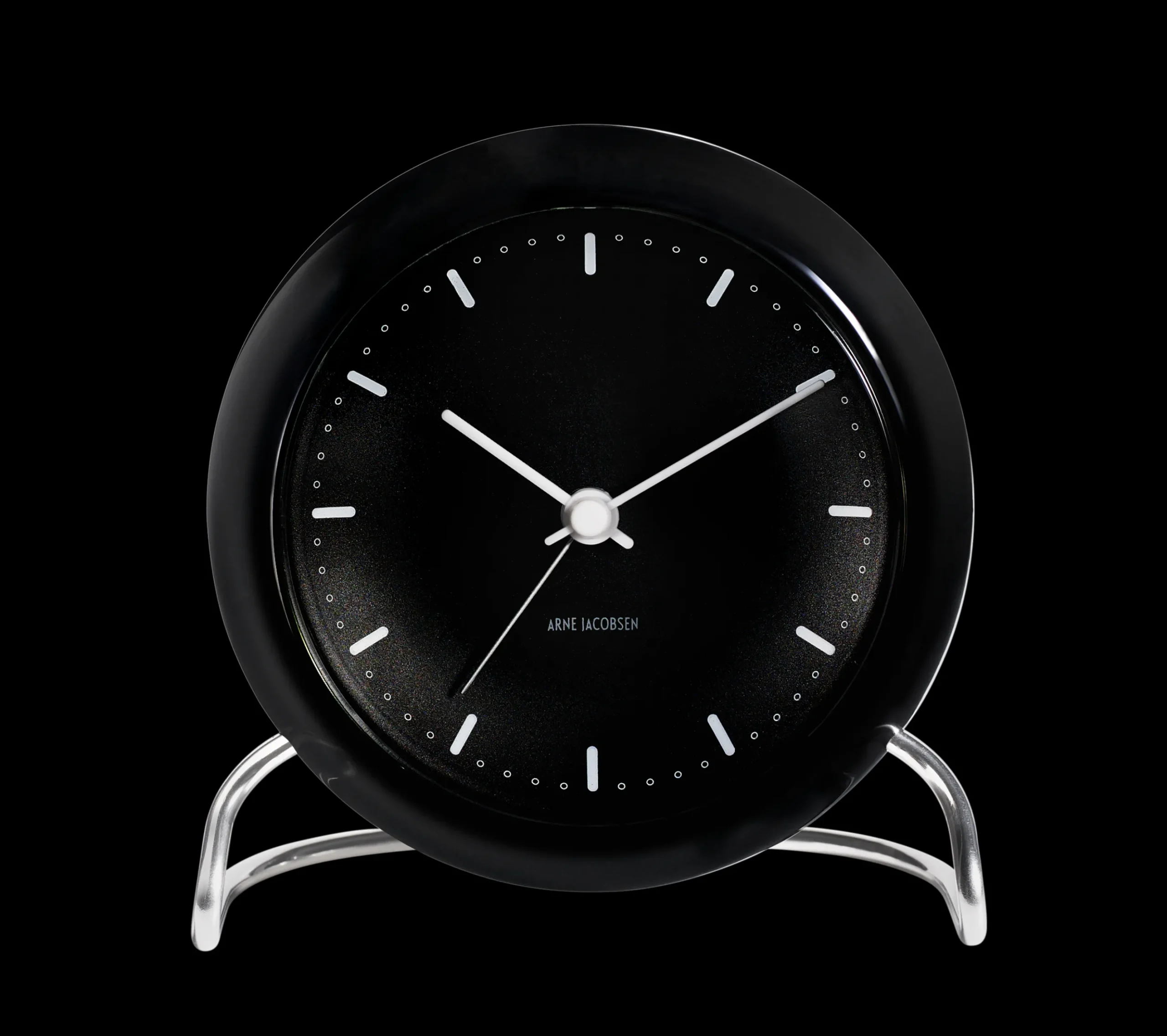 Arne Jacobsen Clocks City Hall Bordur Ø11 cm sort