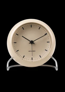 Arne Jacobsen Clocks City Hall Bordur Ø11 cm sandy beige