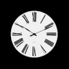 Arne Jacobsen Clocks Roman Veggur Ø48 cm hvit/sort