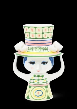 Bjørn Wiinblad Lady with hat Vase H24.5 cm grønn - Kjøp nå