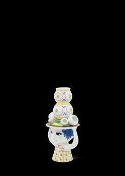 Bjørn Wiinblad Lady with hat Lysestake H16 cm pink - Kjøp nå