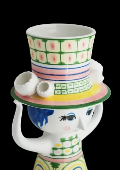 Bjørn Wiinblad Lady with hat Vase H24.5 cm grønn - Kjøp nå
