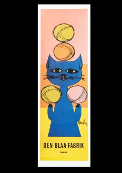 Bjørn Wiinblad Wiinblad Den Blå Fabrikken 30x90 cm multi