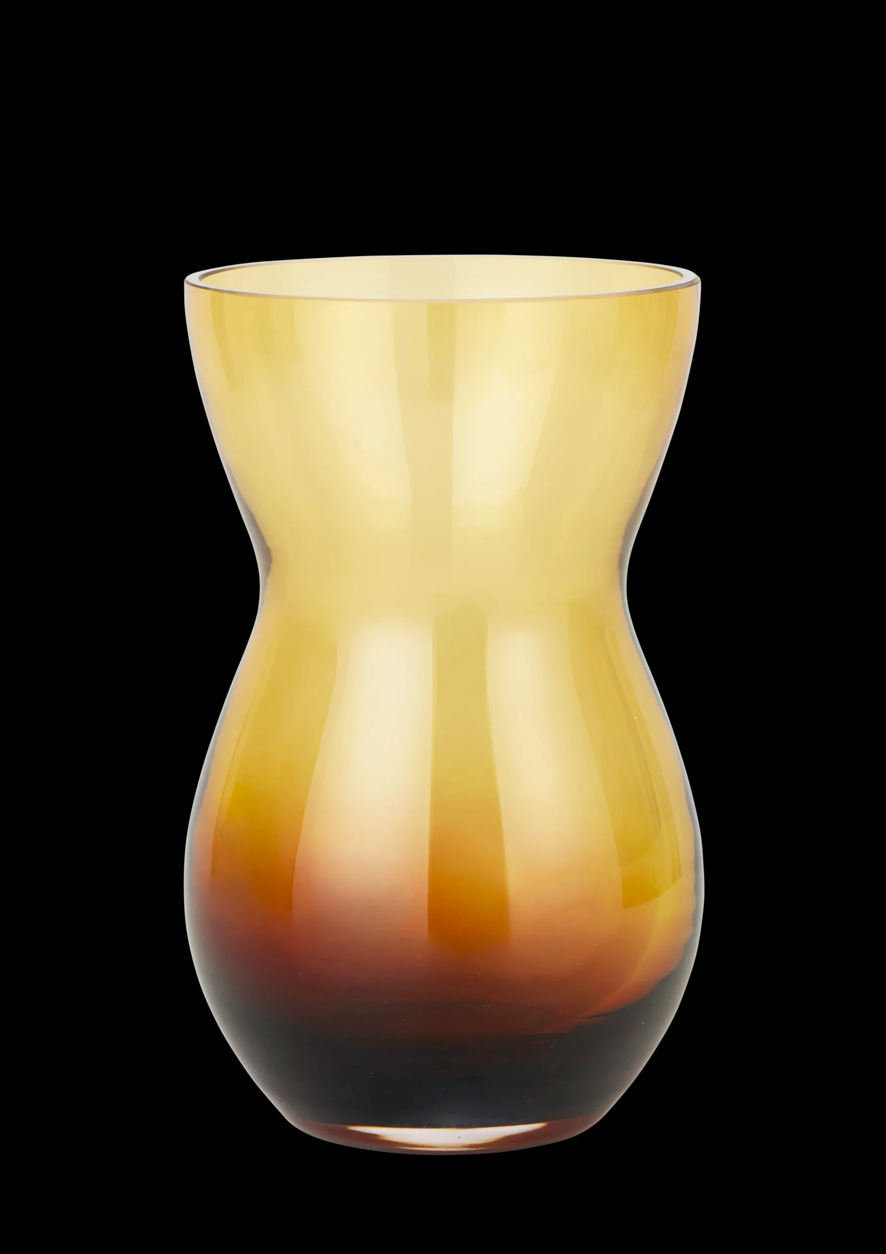 Holmegaard Calabas Vase Duo H21 burgundy/amber