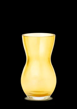 Holmegaard Calabas Vase H16 amber