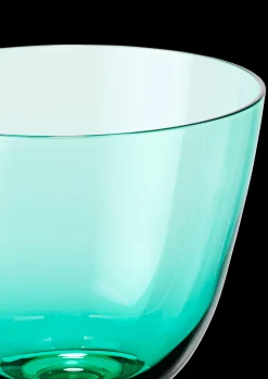 Holmegaard Flow Glass med stett 35 cl emerald green