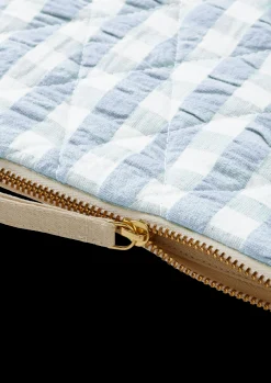 JUNA Bæk&Bølge Dalila Toiletbag 20x14 cm Lys blå/Hvit