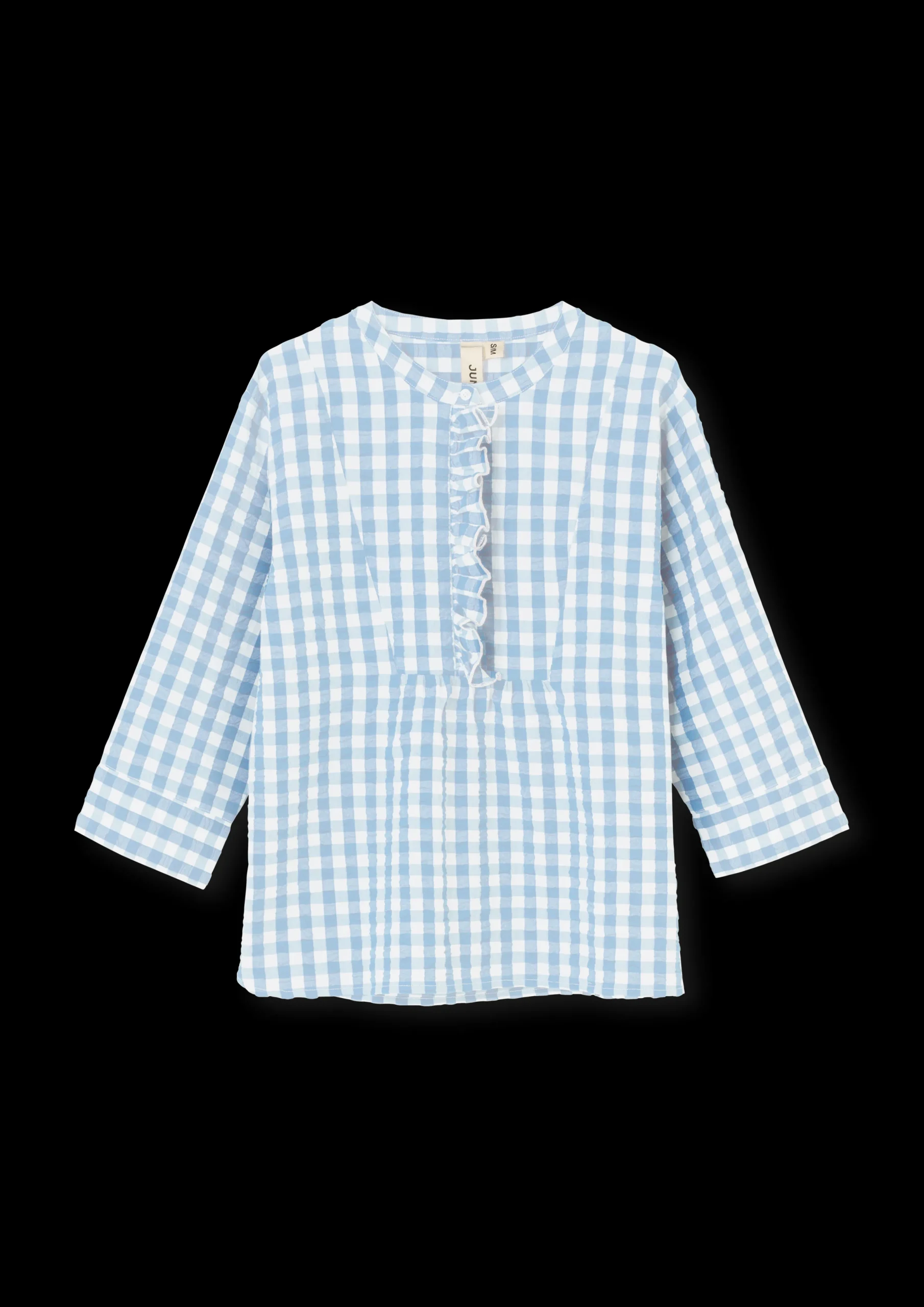 JUNA Bæk&Bølge Irene shirt XS lys blå/hvit