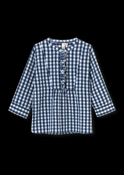 JUNA Bæk&Bølge Irene shirt XS mørk blå/hvit