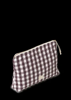 JUNA Bæk&Bølge Karla Toalettmappe Chocolate/Hvit – Rosendahl.com