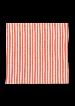 JUNA Bæk&Bølge Lines Putetrekk 63x60 cm chili/bjørk DK