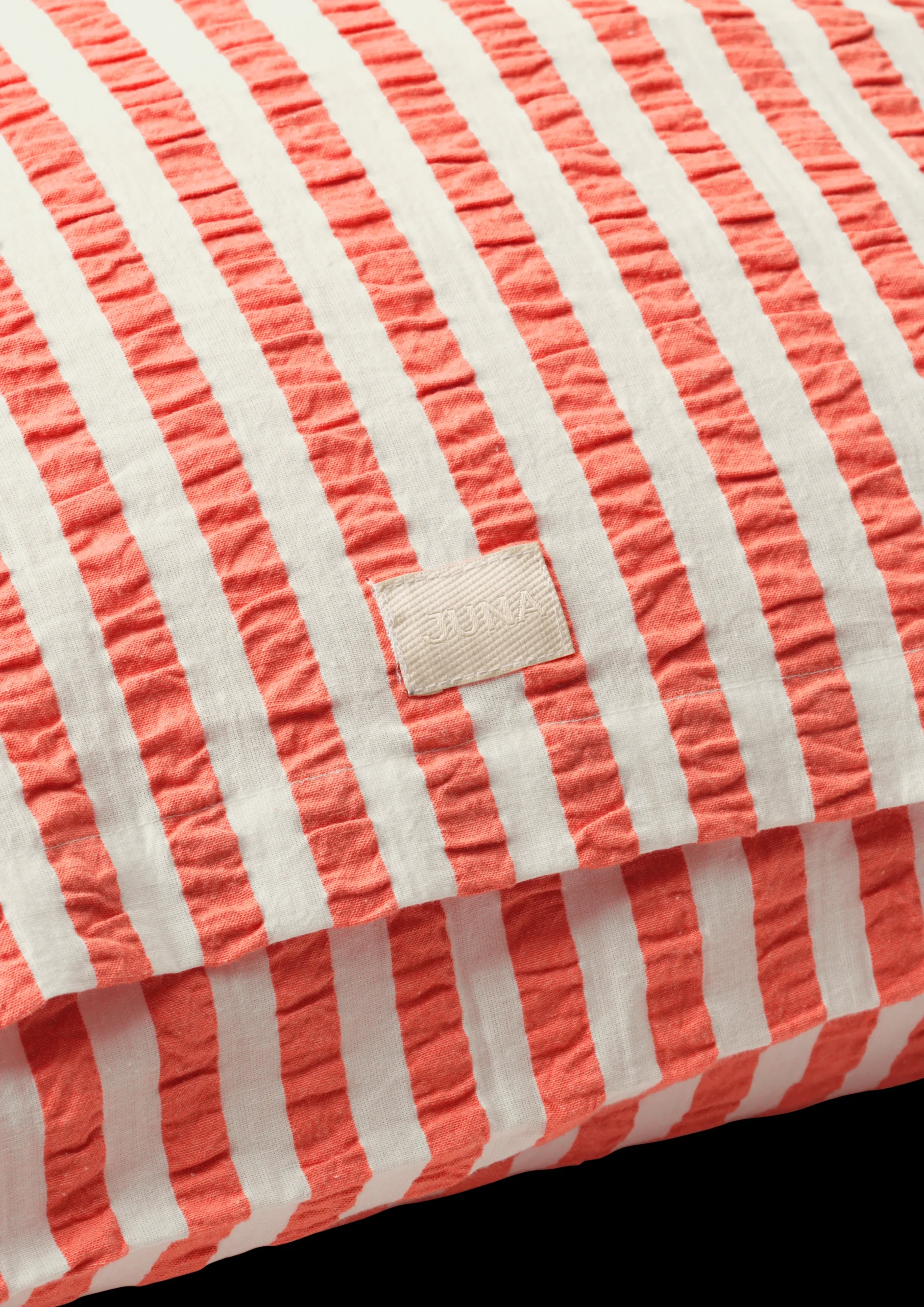 JUNA Bæk&Bølge Lines Putetrekk 63x60 cm chili/bjørk DK