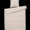 JUNA Bæk&Bølge Lines Sengetøy 140x200 cm sand/hvit NO
