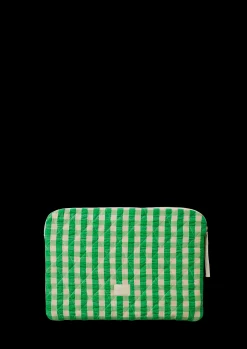 JUNA Bæk&Bølge Olivia laptop-sleeve grønn/sand – Rosendahl.com