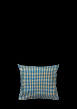 JUNA Bæk&Bølge Putetrekk 60x50 cm blå/oker SE