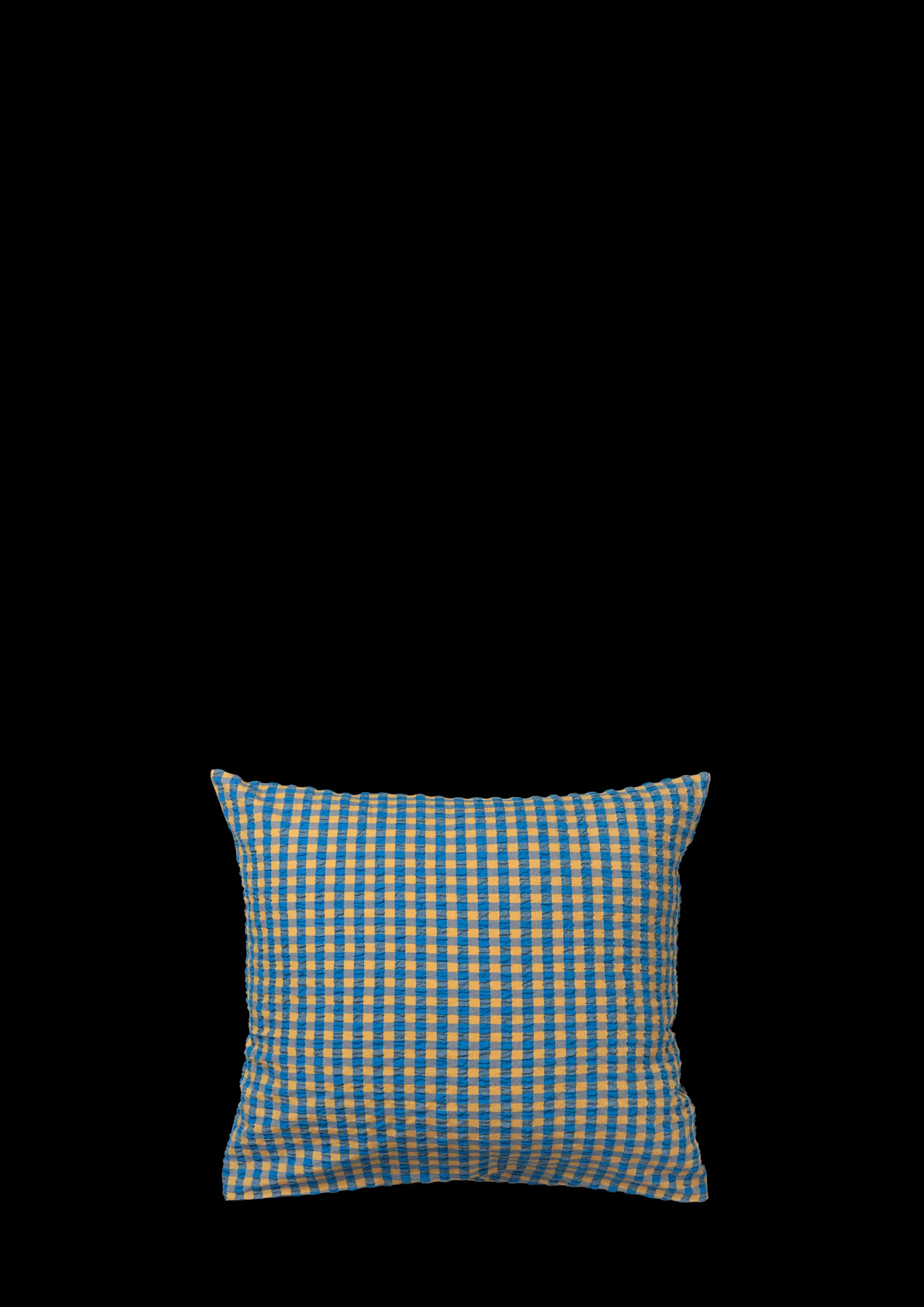 JUNA Bæk&Bølge Putetrekk 60x50 cm blå/oker SE