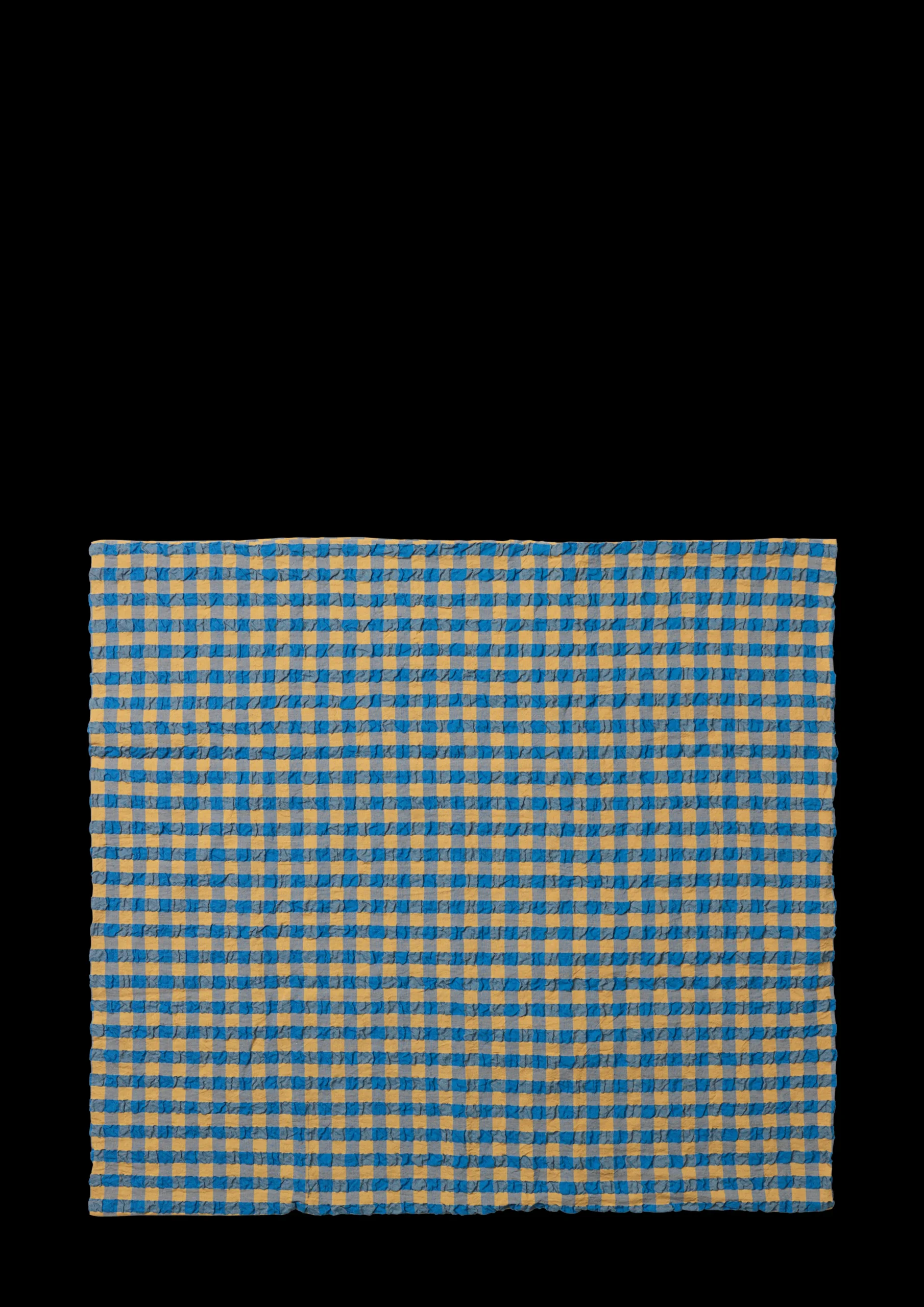 JUNA Bæk&Bølge Putetrekk 60x50 cm blå/oker SE