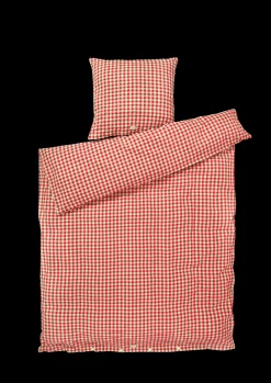 JUNA Bæk&Bølge Sengetøy 140x200 cm rød/gul DK