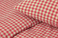 JUNA Bæk&Bølge Sengetøy 140x200 cm rød/gul DK