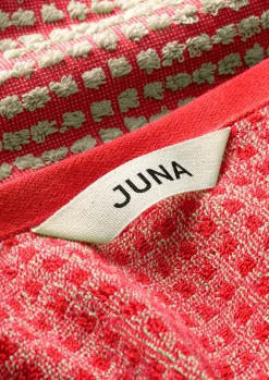 JUNA Check Håndkle 50 x 100 cm rød/sand – Handle hos oss