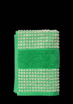 JUNA Check Håndkle 50x100 cm grønn/sand