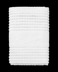 JUNA Check Håndkle 50x100 cm hvit