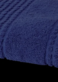 JUNA Check Håndkle 50x100 cm marineblå