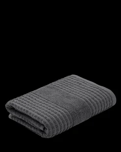 JUNA Check Håndkle 50x100 cm mørk grå