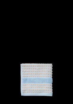 JUNA Check Vaskeklut 30x30 cm lys blå/sand - Kjøb her