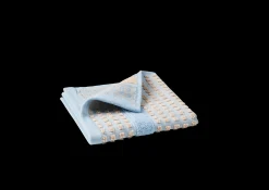 JUNA Check Vaskeklut 30x30 cm lys blå/sand - Kjøb her