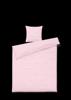 JUNA Daisy Sengetøy 140x220 cm pink/rød DK