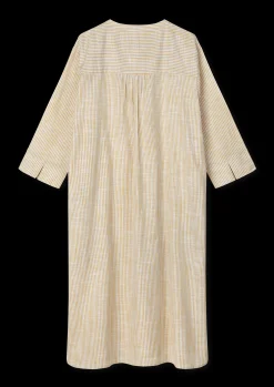 JUNA Monochrome Lines Sonja dress XS oker/hvit