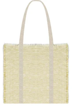 JUNA Reflection Strandveske 50x50 cm sennep