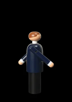 Kay Bojesen Groom H12 cm blå/sort/hvid - Kjøp med oss