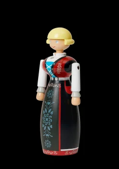 Kay Bojesen Norsk Bunad Kvinne sort/rød/hvit - Kjøb her