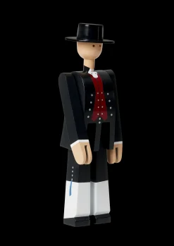 Kay Bojesen Norsk Bunad Mann sort/rød/hvit - Kjøb her