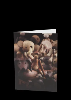 Kay Bojesen Postcard Dachshund, front A6 valnøtt 1 stk.