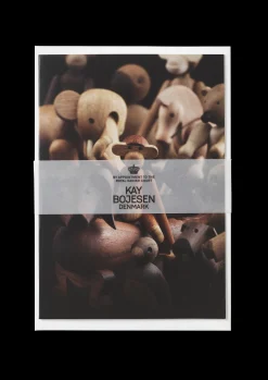 Kay Bojesen Postcard Dachshund, front A6 valnøtt 1 stk.