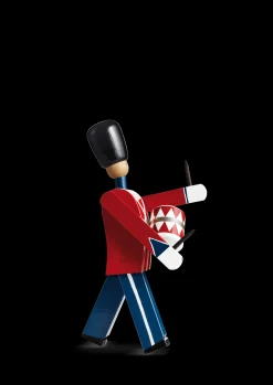 Kay Bojesen Trommeslager liten rød/blå/hvit