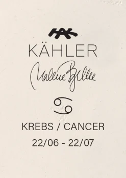 Kähler Astro Cancer H16 hvit