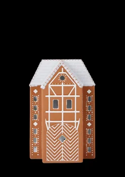 Kähler Gingerbread Lyshus stor brun - Kjøp her