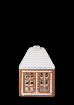 Kähler Gingerbread Lyshus liten brun