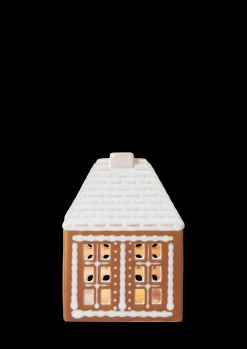 Kähler Gingerbread Lyshus liten brun