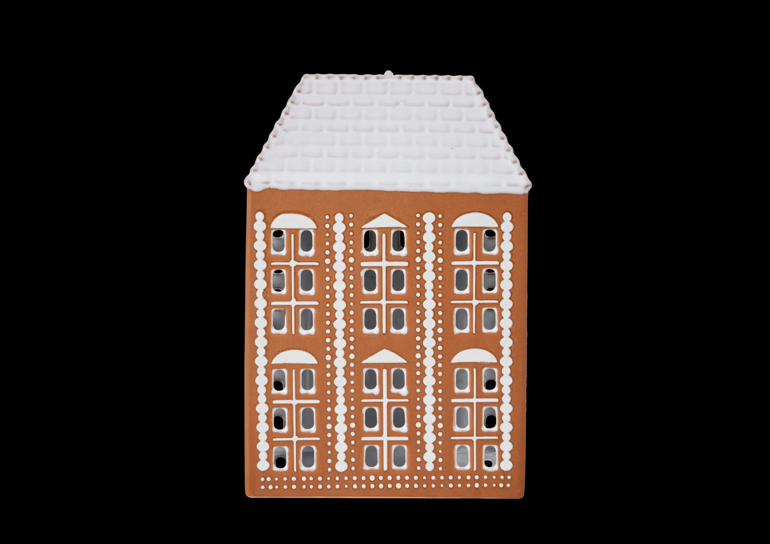 Kähler Gingerbread Lyshus stor brun - Kjøp her