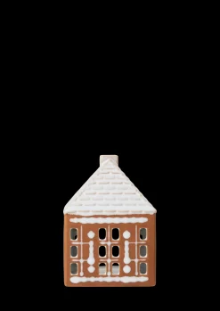 Kähler Gingerbread Lyshus liten brun