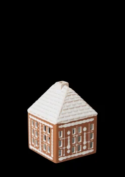 Kähler Gingerbread Lyshus liten brun