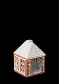 Kähler Gingerbread Lyshus liten brun
