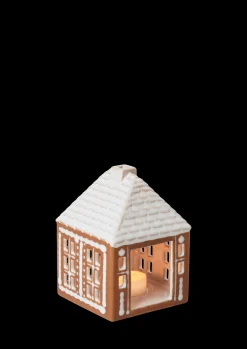 Kähler Gingerbread Lyshus liten brun