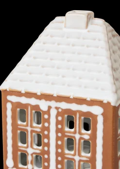 Kähler Gingerbread Lyshus liten brun